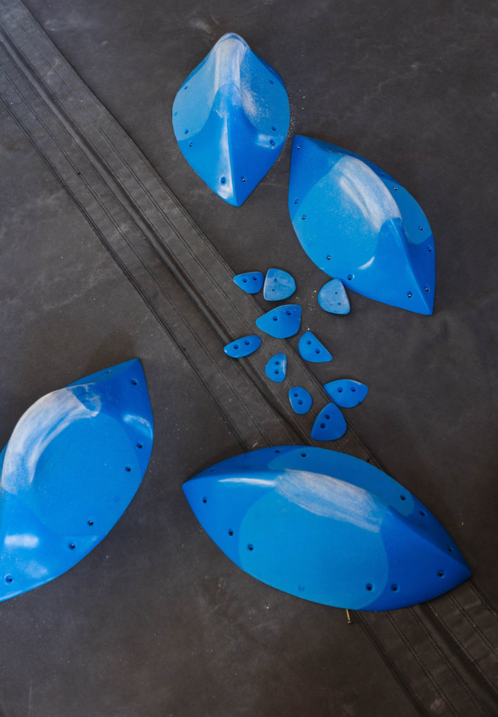 Blue Meridians Climbing Holds
